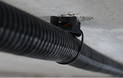 Instalación con base brida