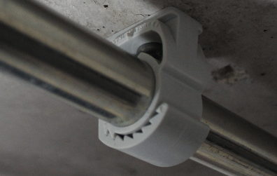 Instalación con abrazaderas